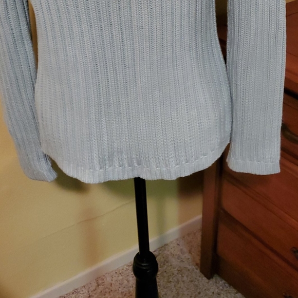 Talbots aqua zip cardigan size S - Picture 3 of 4